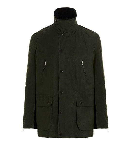Department 5 Black 'middle Barbour' Jacket for men