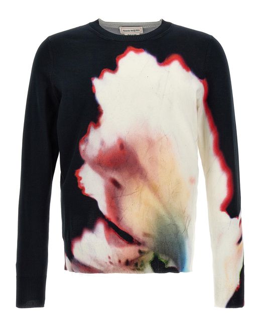 Alexander McQueen Black Flower Sweater Sweater, Cardigans for men