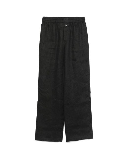 Riviera Black Linen Pants