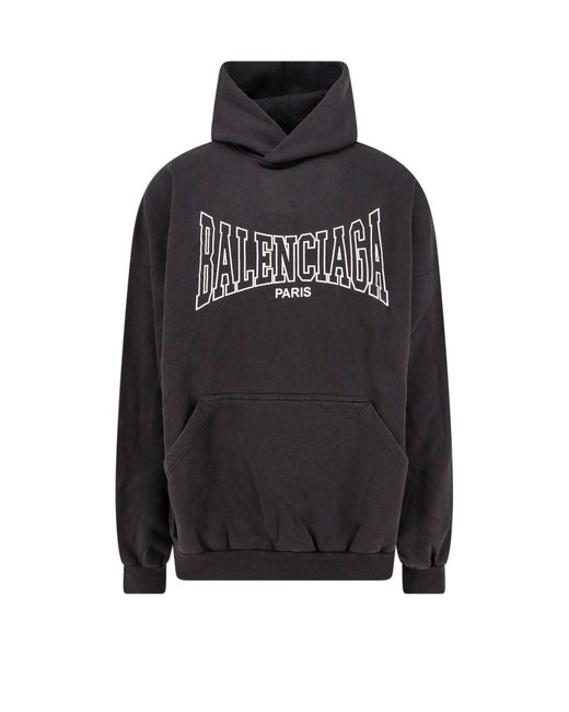 Balenciaga printed cotton sweatshirt on sale