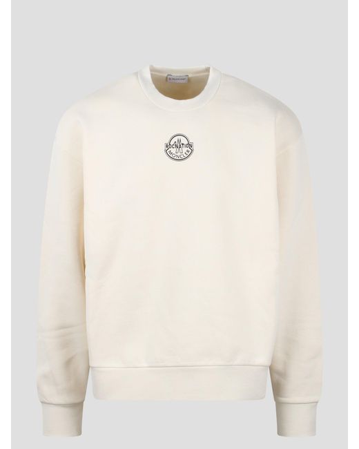 Moncler Genius Natural Cotton Maxi Sweatshirt for men