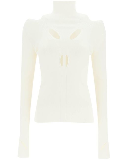 Dion Lee White Cut-out Skivvy