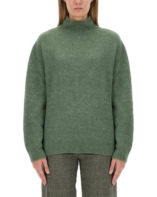 Alysi Green Turtleneck Shirt