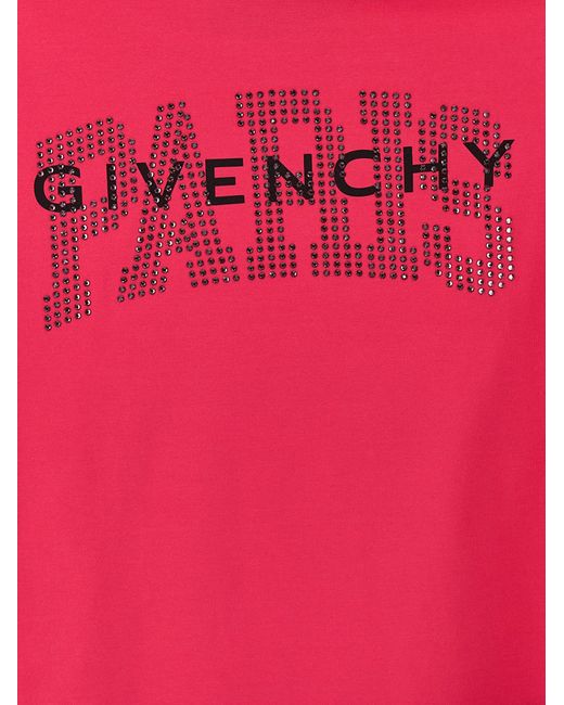 Logo T Shirt Fucsia di Givenchy in Pink