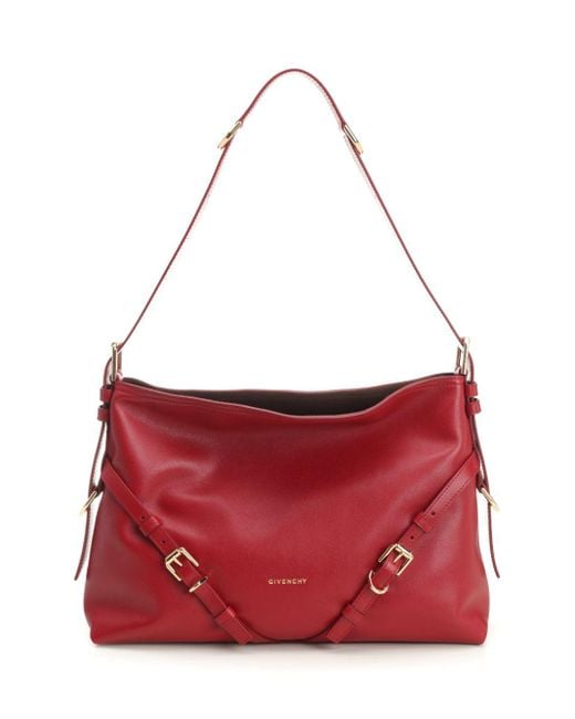 Givenchy Red Voyou Shoulder Bags
