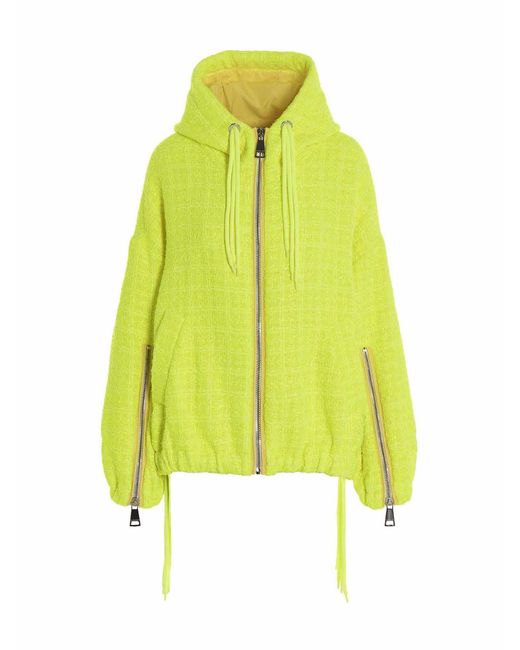 Khrisjoy Yellow Khris Windbreaker Tweed Jacket