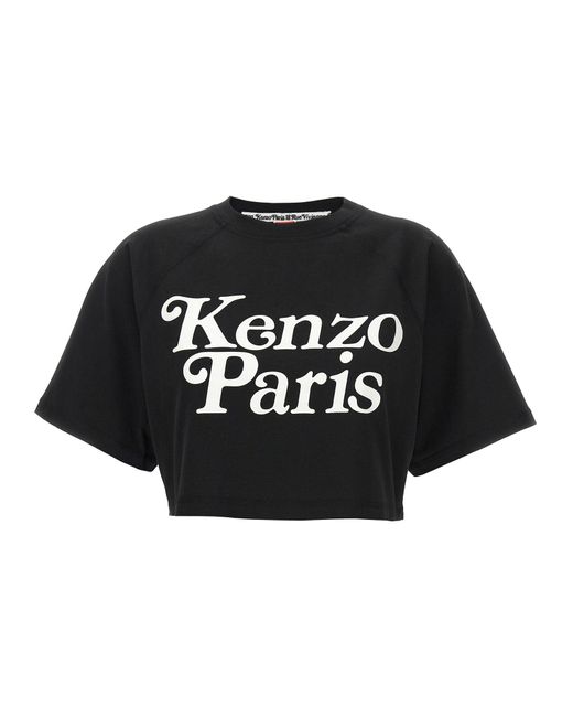 Cropped T Shirt Nero di KENZO in Black