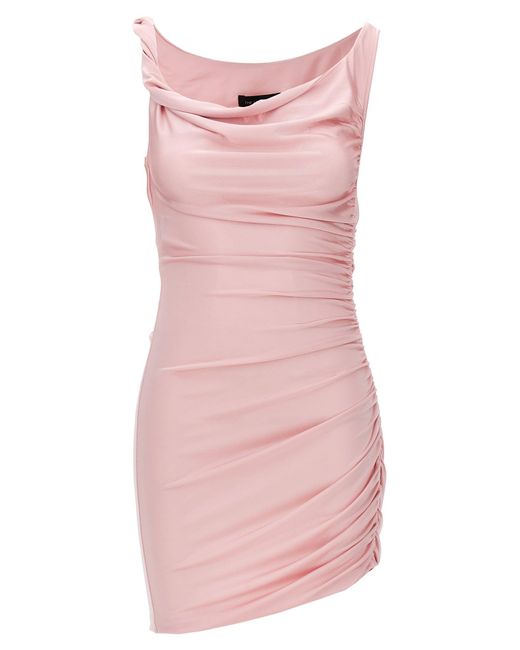 ANDAMANE Pink Shiny Dresses