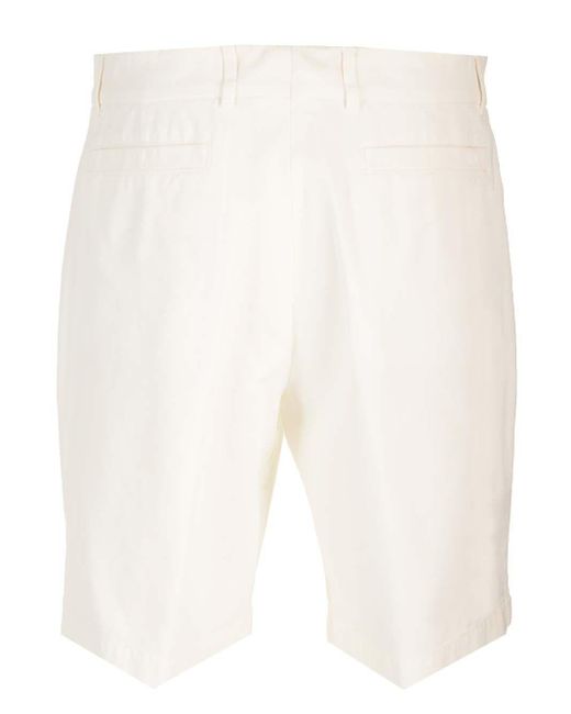 Brunello Cucinelli White Bermuda for men