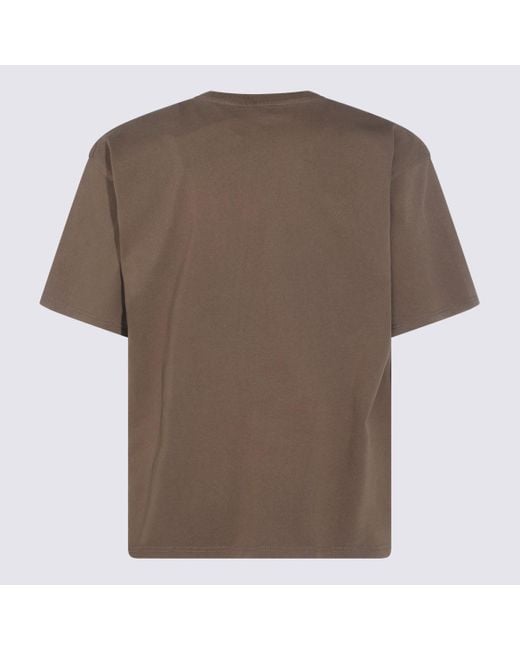 DIESEL Brown Cotton T-Shirt for men