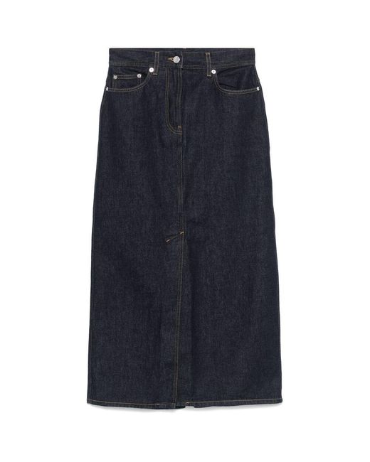 Loulou de Saison Blue Cotton Skirts