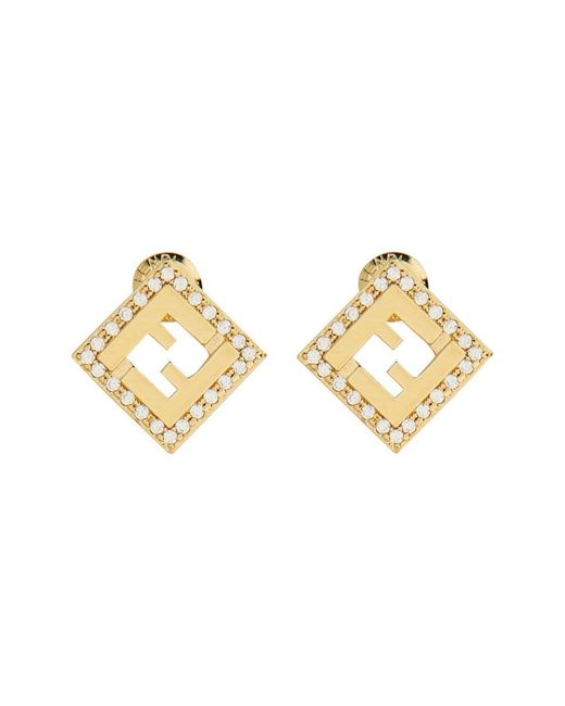 "Forever" Earrings-Donna di Fendi in Metallic