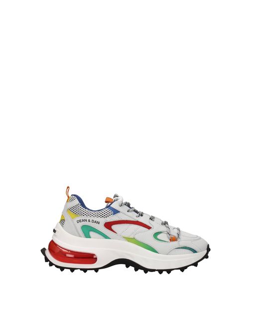 Sneakers bubble Tessuto Bianco Multicolore di DSquared² in White da Uomo