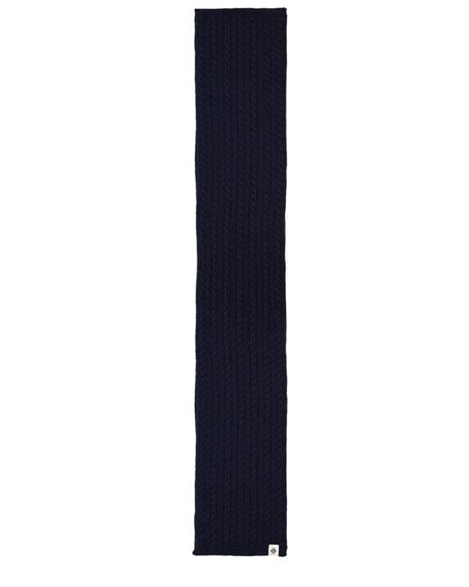 Bally Blue Wool Scarf for men