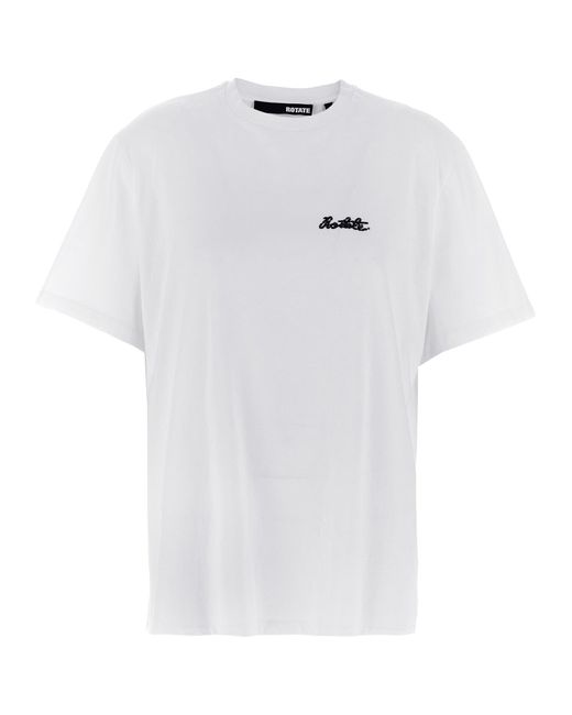 ROTATE BIRGER CHRISTENSEN White 'Heavy Oversized' T-Shirt