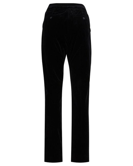 Max Mara Black Velvet Pants