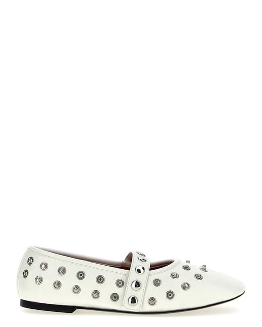 Stella McCartney White 'Ryder' Ballet Flats