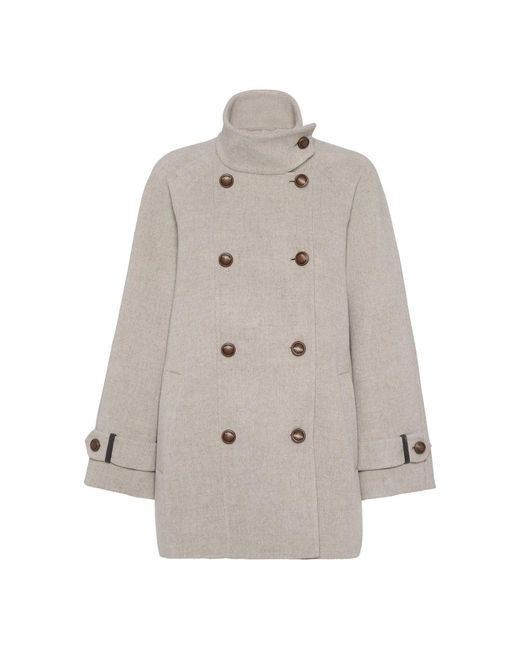 Brunello Cucinelli Gray Outerwears