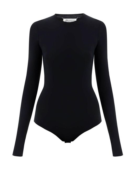 Maison Margiela Black Second Skin Long Sleeve Bodysuit