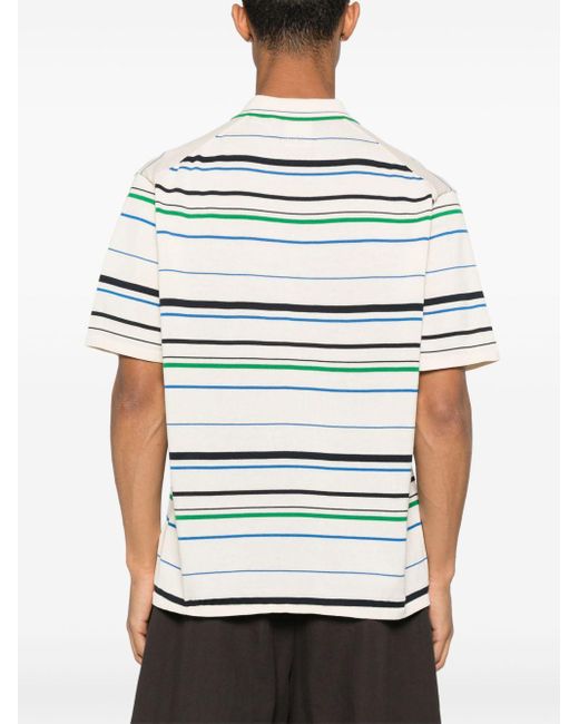 Adidas by Wales Bonner White Cotton Blend Knitted Polo Shirt for men
