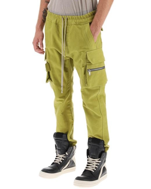 Rick Owens Green Mastodon Cargo Pants for men
