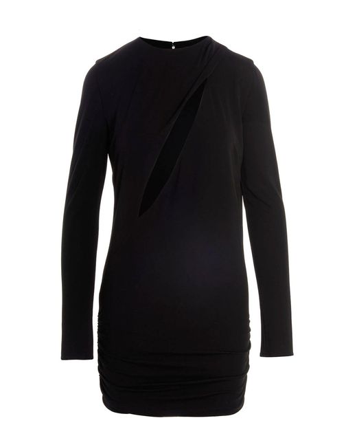 Versace Black Cut Out Jersey Dress