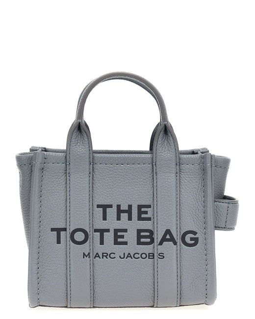 Marc Jacobs Gray 'The Leather Mini Tote' Shopping Bag