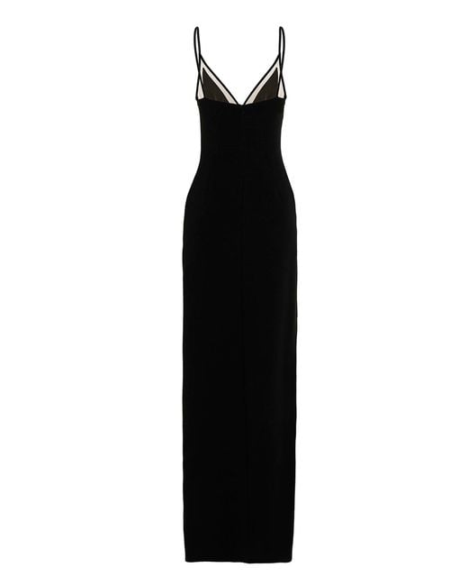 David Koma Black 'Open Leg Cami' Dress