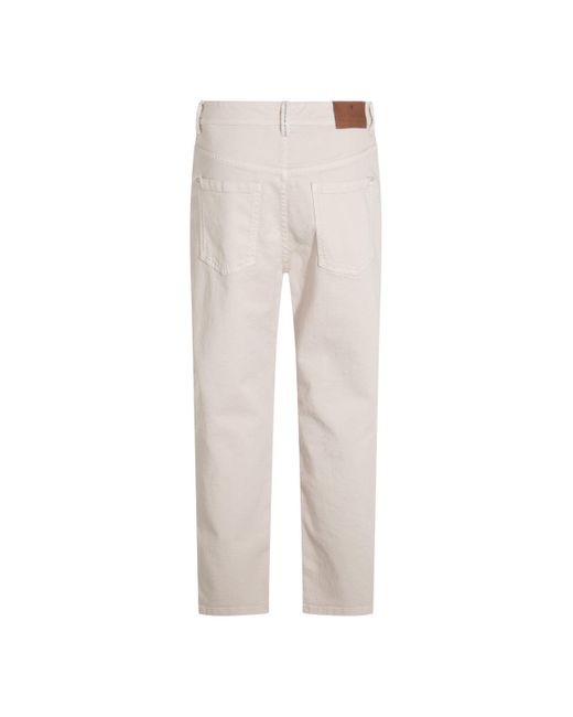 Jeans Light And Natural-Donna di Brunello Cucinelli in White