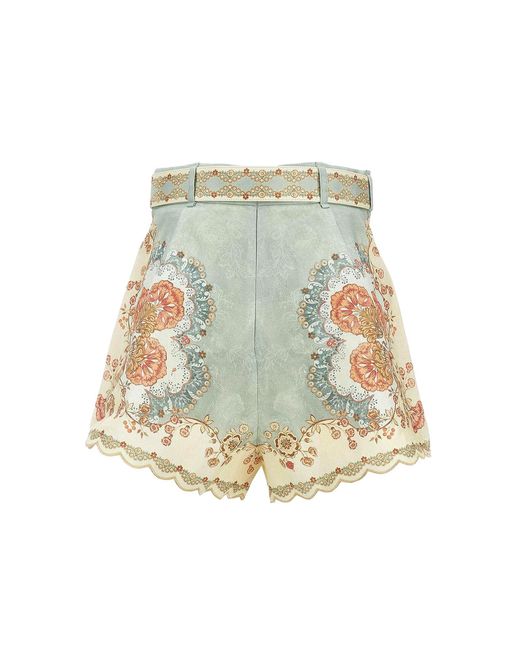 Daylight Tuck Linen Short-Donna di Zimmermann in White