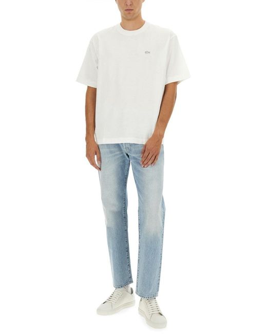 Lacoste White T-Shirt With Logo for men