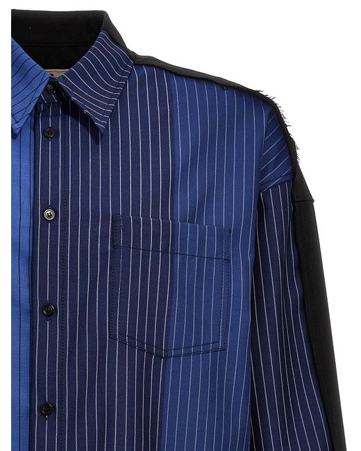 Striped Shirt Camicie Blu di Marni in Blue da Uomo