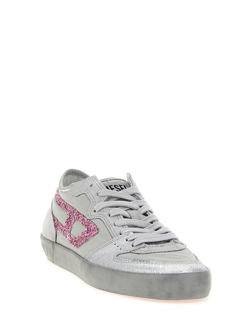 DIESEL White 'S-Leroji D-1 Low' Sneakers