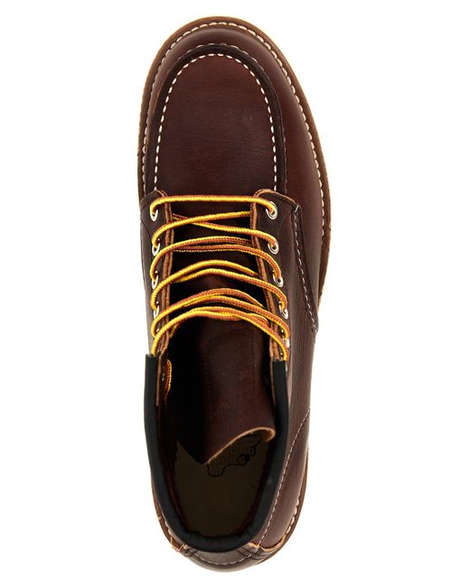 Red Wing Brown Classic Moc Boots, Ankle Boots for men