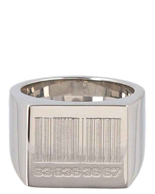 VTMNTS Gray 'puffer' Ring for men