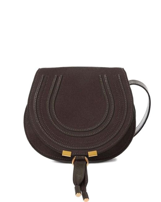Chloé Brown Marcie Small Leather Crossbody Bag