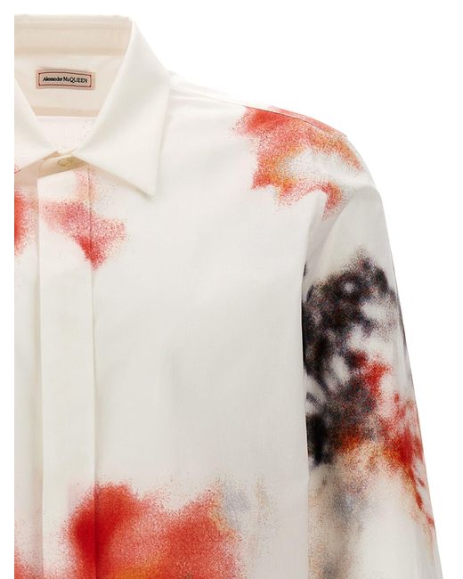 Obscured Flower Camicie Multicolor di Alexander McQueen da Uomo
