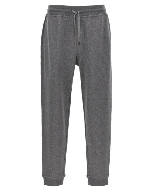 Brunello Cucinelli Gray Cotton Blend Joggers for men