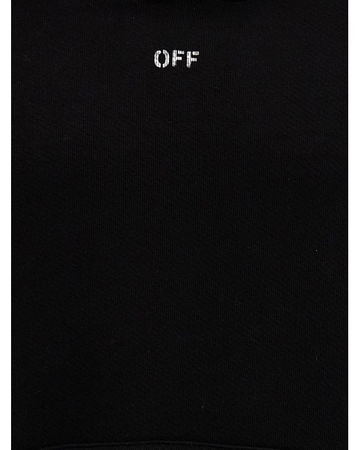 Off Stamp Felpe Nero di Off-White c/o Virgil Abloh in Black da Uomo