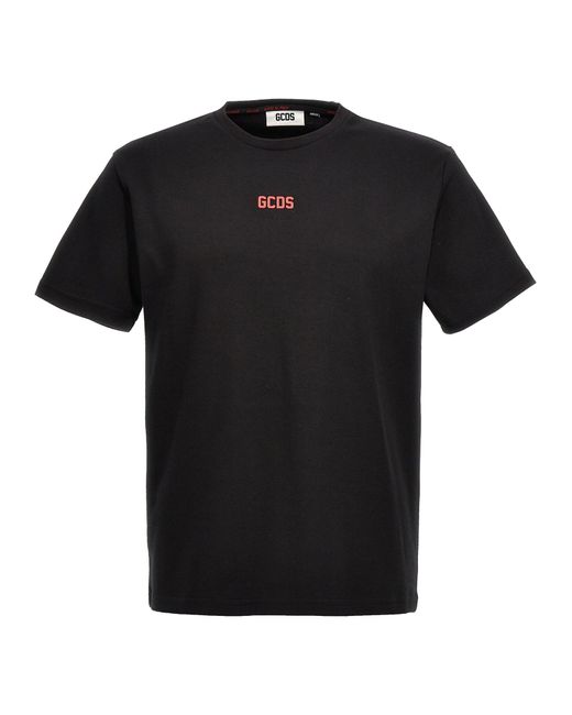 Basic Logo T Shirt Nero di Gcds in Black da Uomo
