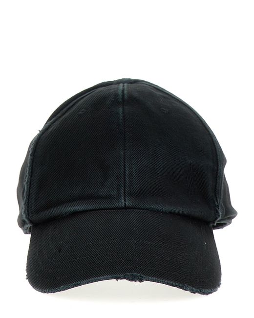 Saint Laurent Black Cassandre Hats
