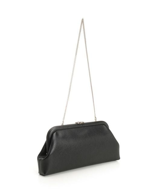 Jimmy Choo Black Leather Clutch Clutches