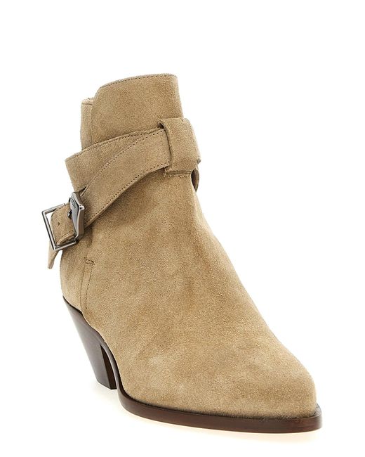 Isabel Marant Natural 'Deivy' Ankle Boots