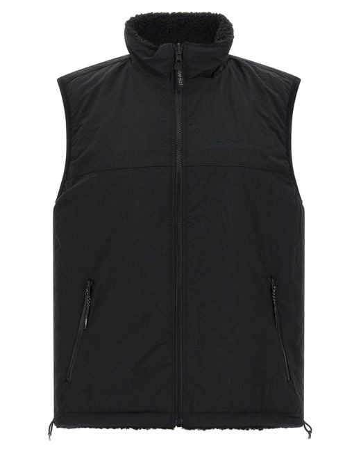 Gramicci Black Reversible Sherpa Gilet for men
