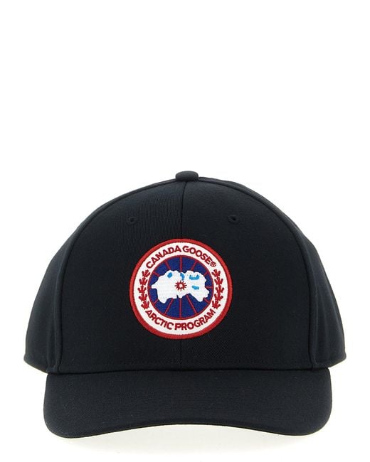 Canada Goose Black Logo Embroidery Cap for men