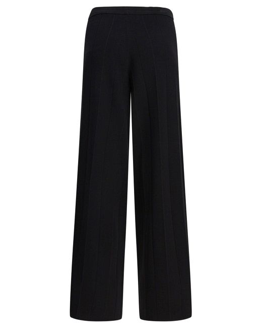 Max Mara Pure Black Trousers