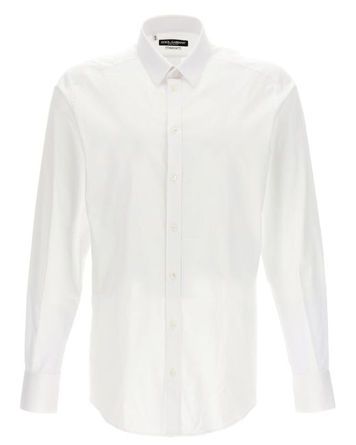 Dolce & Gabbana White Dg Essential Shirt Shirt, Blouse for men