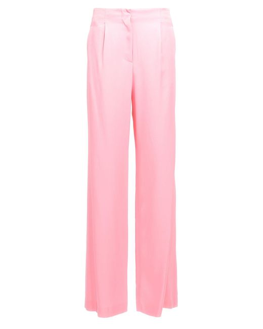 MSGM Pink Satin Pants