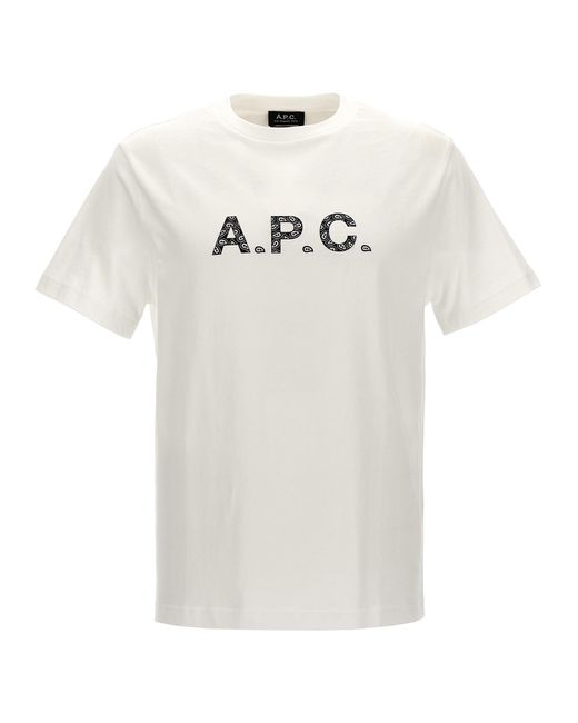 A.P.C. White 'James' T-Shirt for men