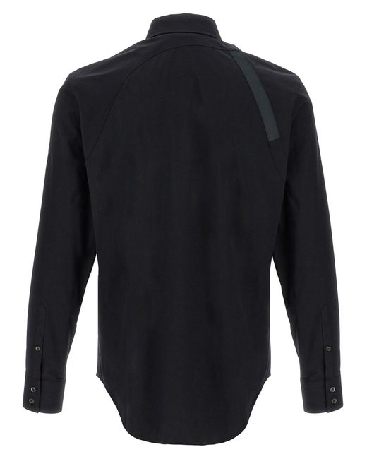 Harness Camicie Nero-Uomo di Alexander McQueen in Blue da Uomo